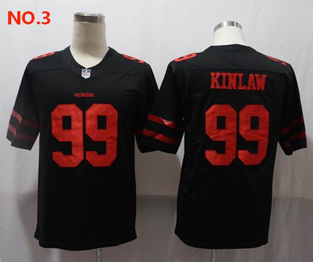 San Francisco 49ers 99 Javon Kinlaw Jersey Men's Nike Jersey Black;